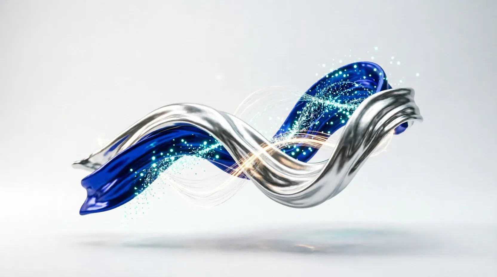 Abstract render of flowing data streams